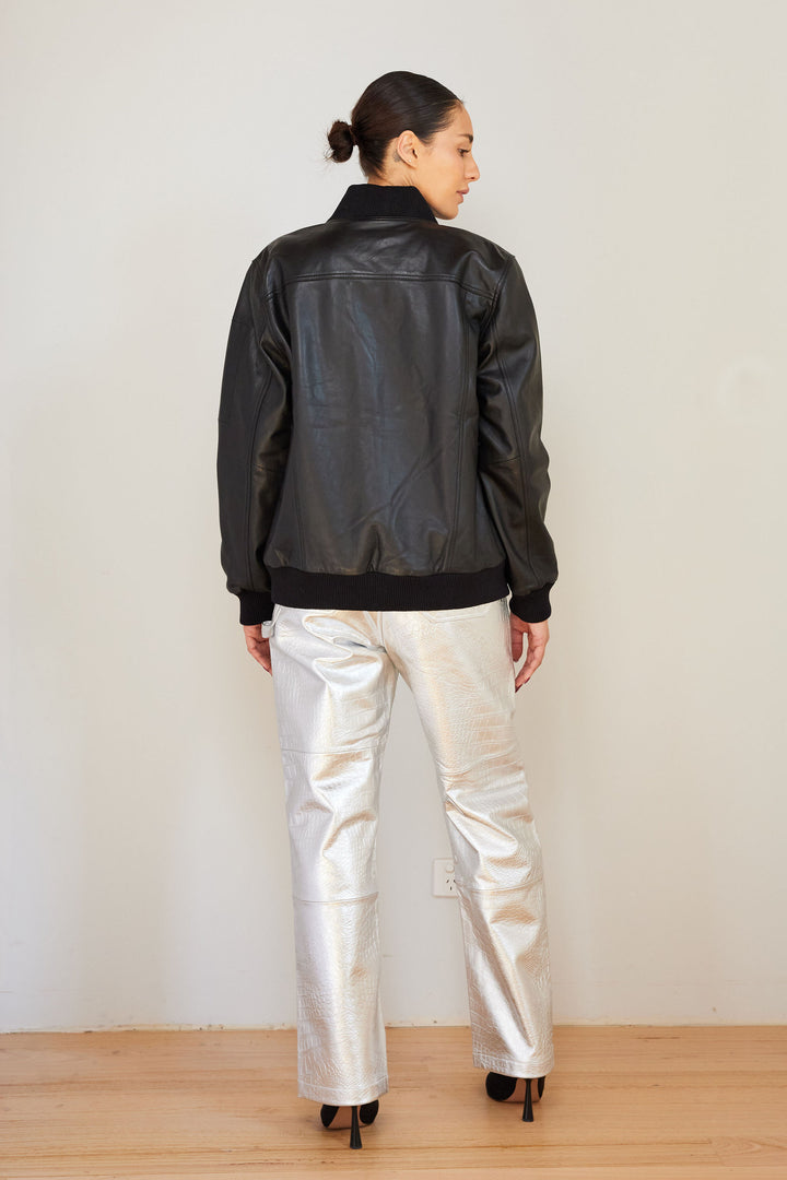 TOMMY BOMBER JACKET LEATHER