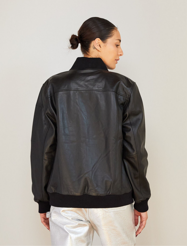 TOMMY BOMBER JACKET LEATHER