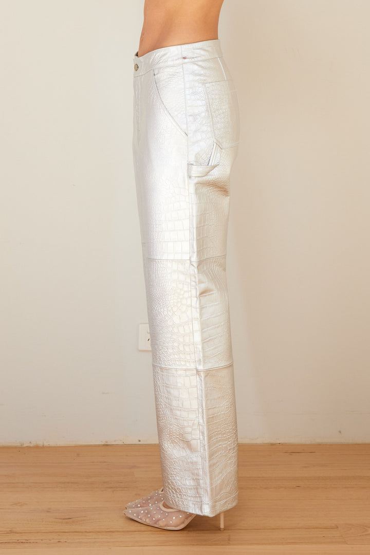 MERIMBULA PANT SILVER CROC
