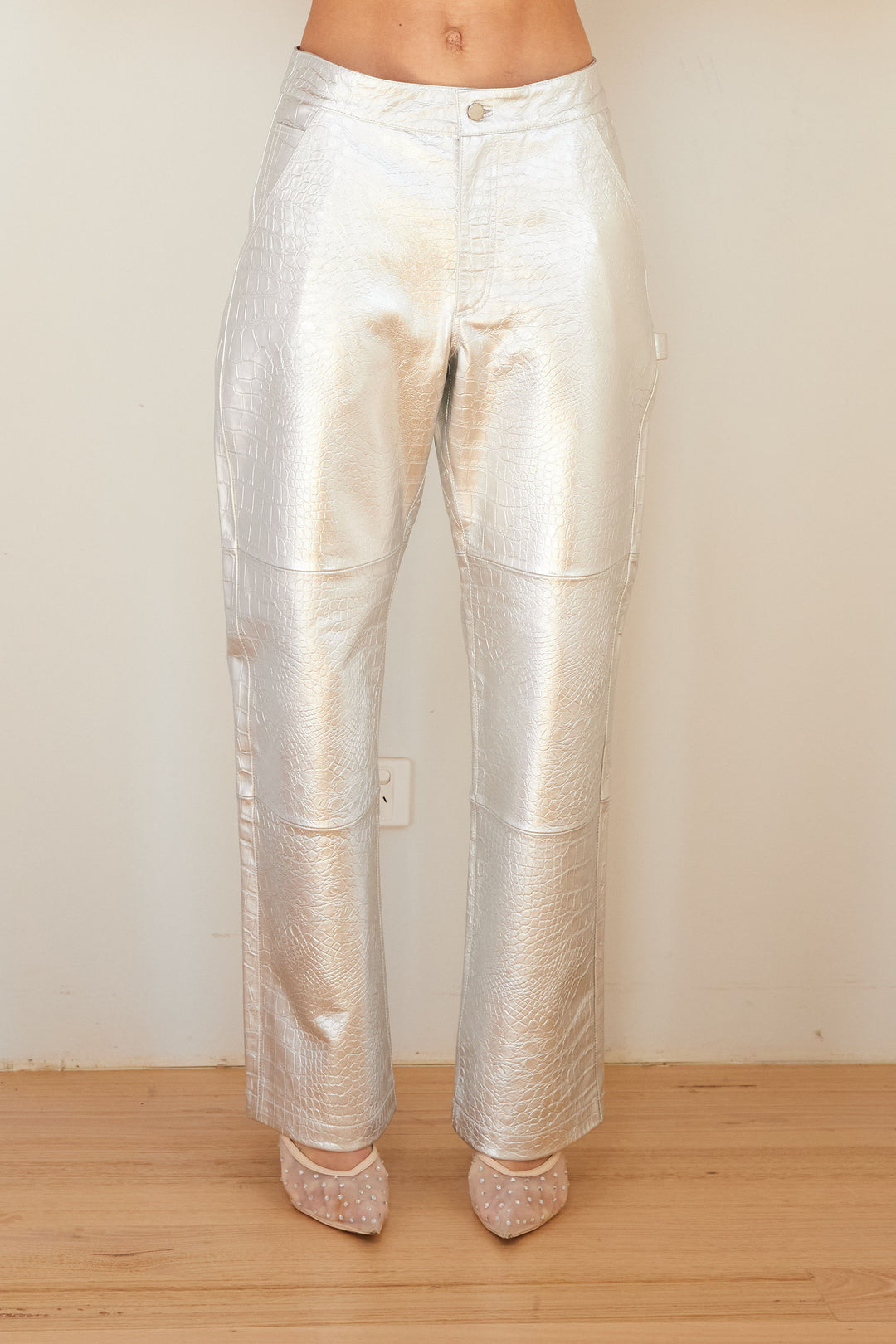MERIMBULA PANT SILVER CROC