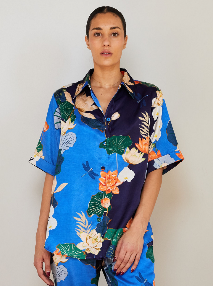 COWES SHIRT BLUE LOTUS