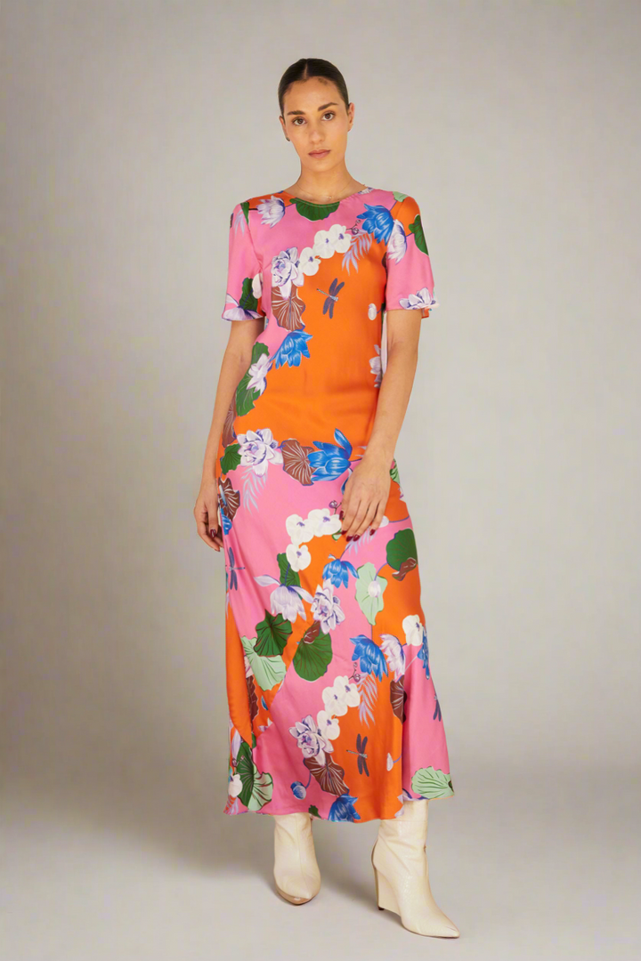 SCARBOROUGH DRESS PINK LOTUS