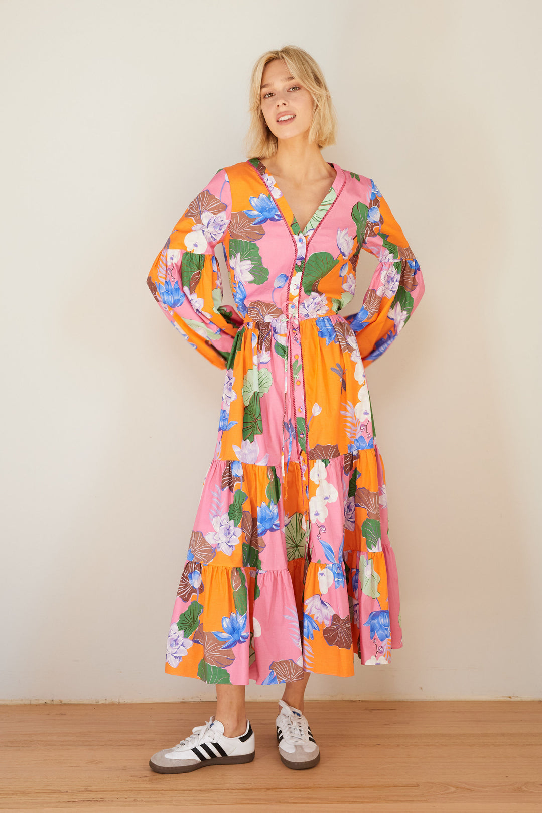 floral Sorrento dress designed in Australia
