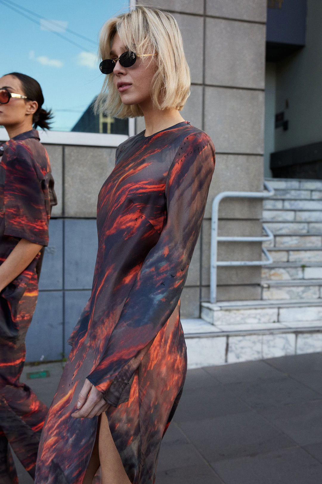 MONUMENT DRESS DARK SKY