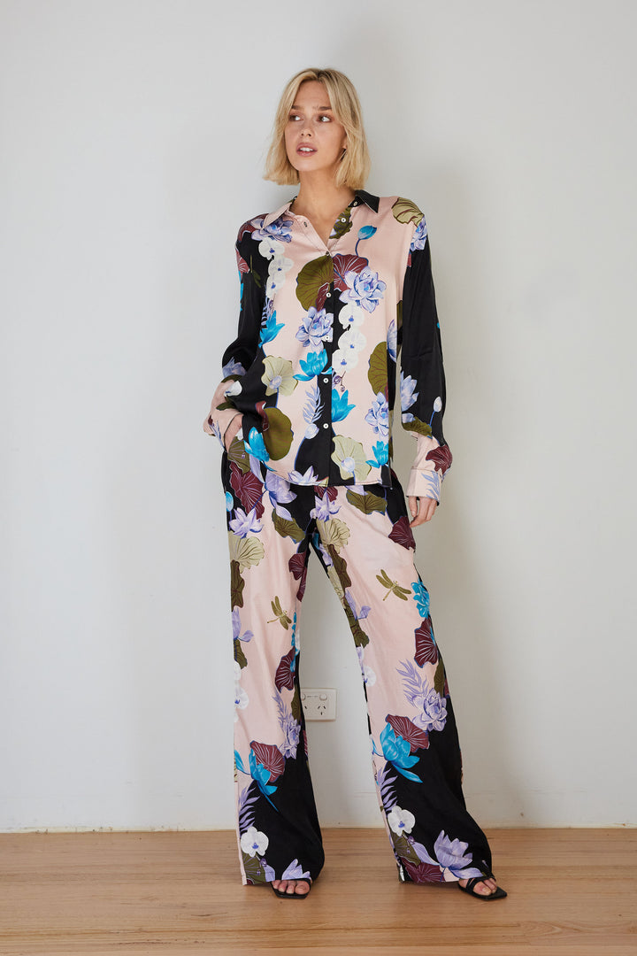 FREEMANTLE PANT BLACK LOTUS