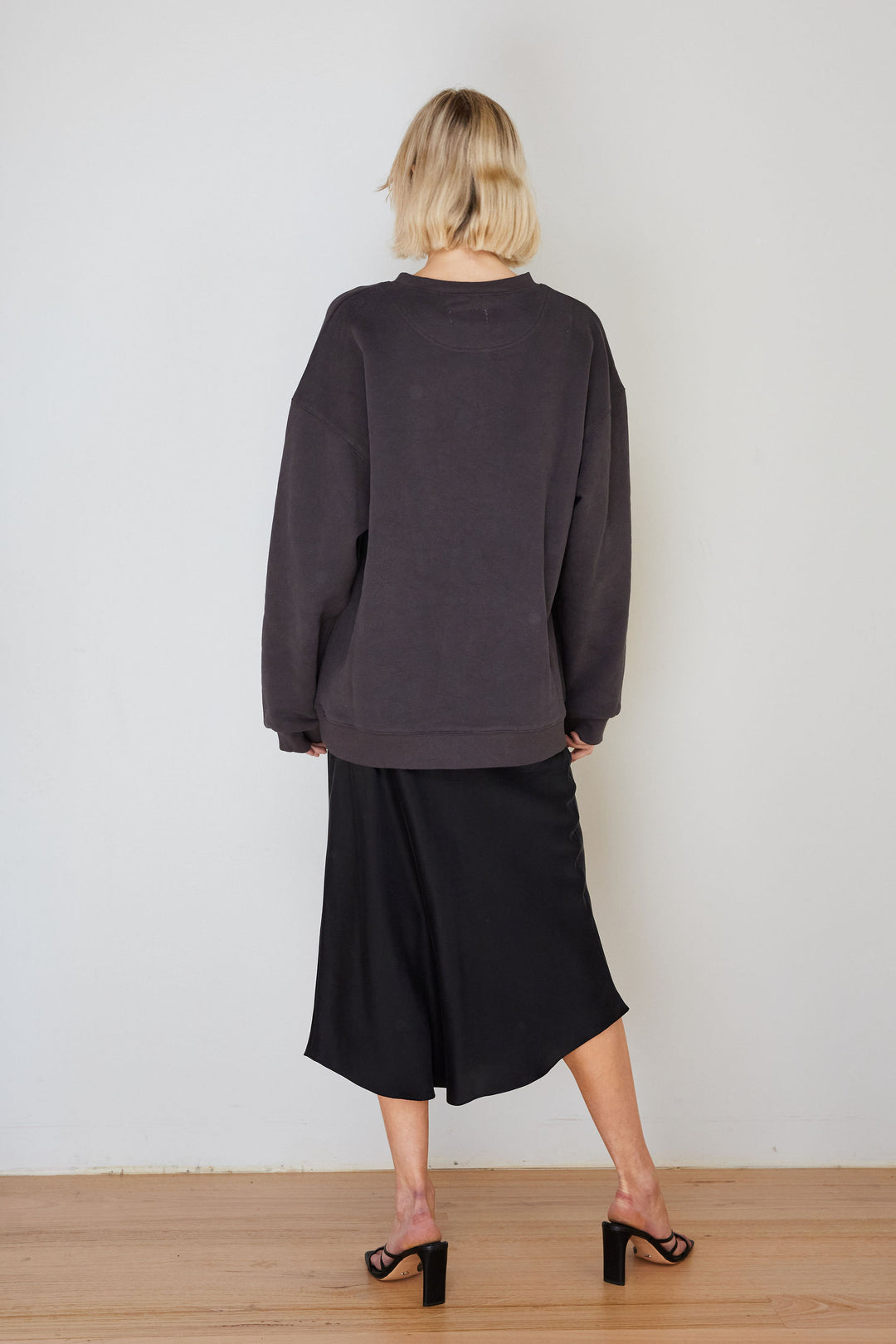 SWEAT SHIRT WASHED BLACK
