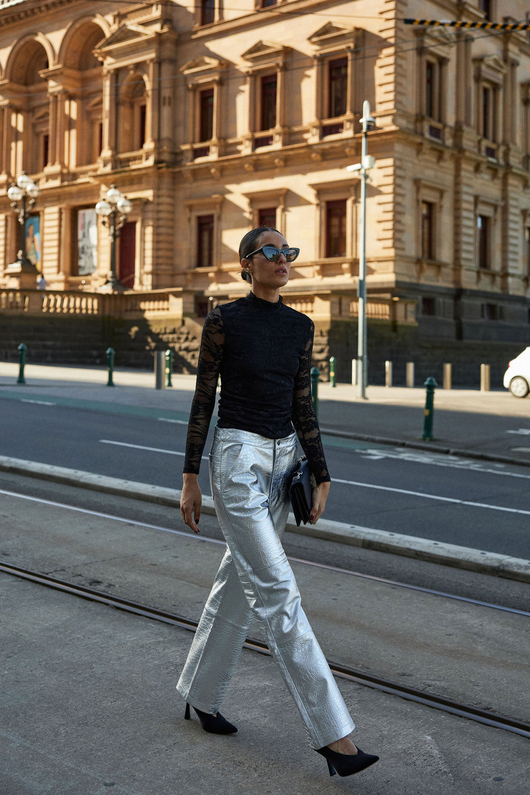 MERIMBULA PANT SILVER CROC