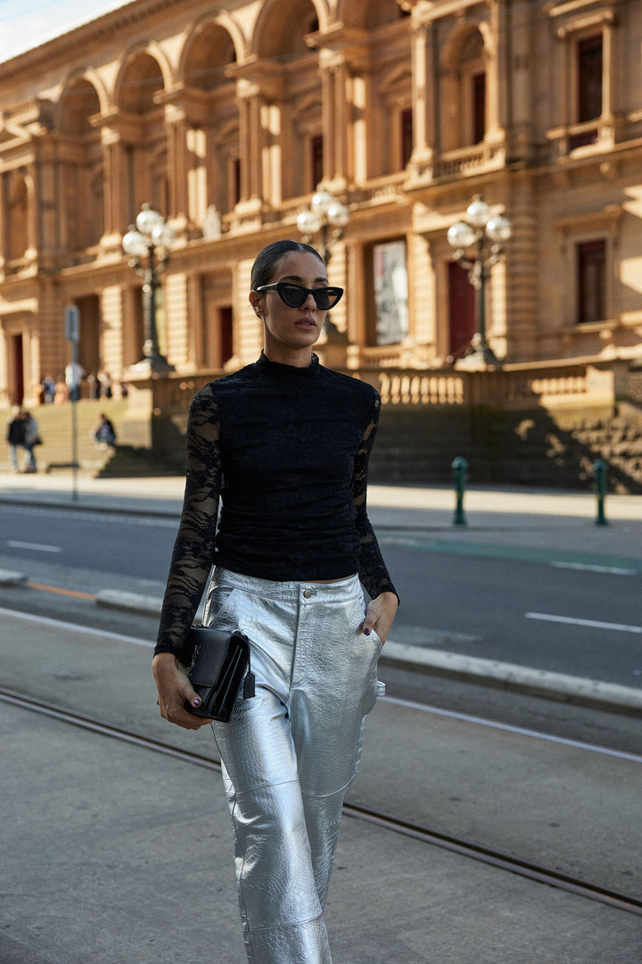MERIMBULA PANT SILVER CROC