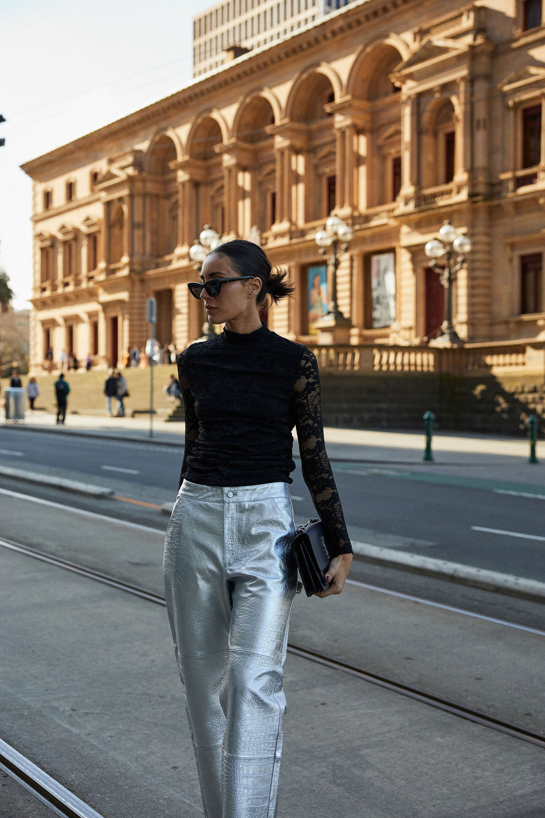 MERIMBULA PANT SILVER CROC