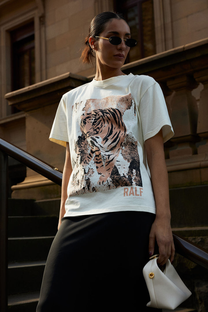 TIGER T-SHIRT IVORY