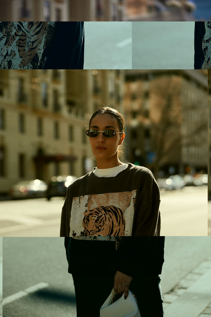 SWEAT SHIRT WASHED BLACK