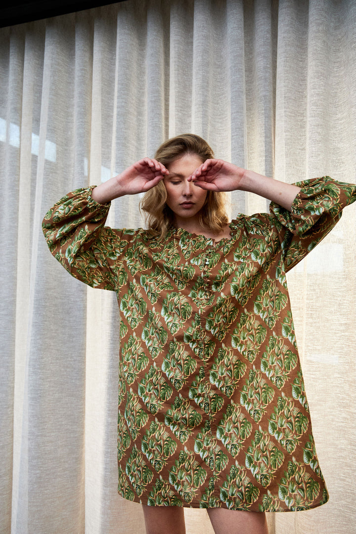 FAIRHAVEN DRESS MINI MONSTERA