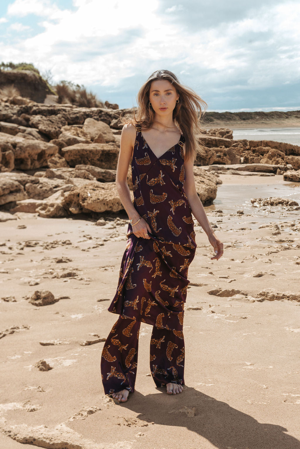 Cottesloe Pant Merlot Jaguar