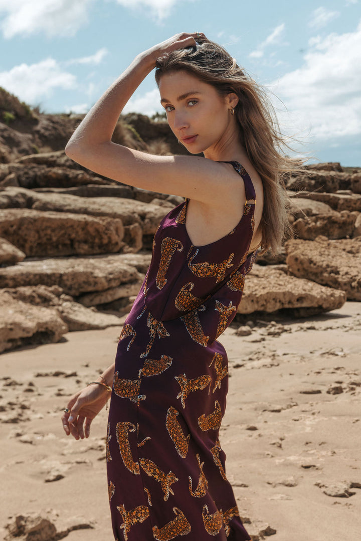 Crumpet Dress Merlot Jaguar