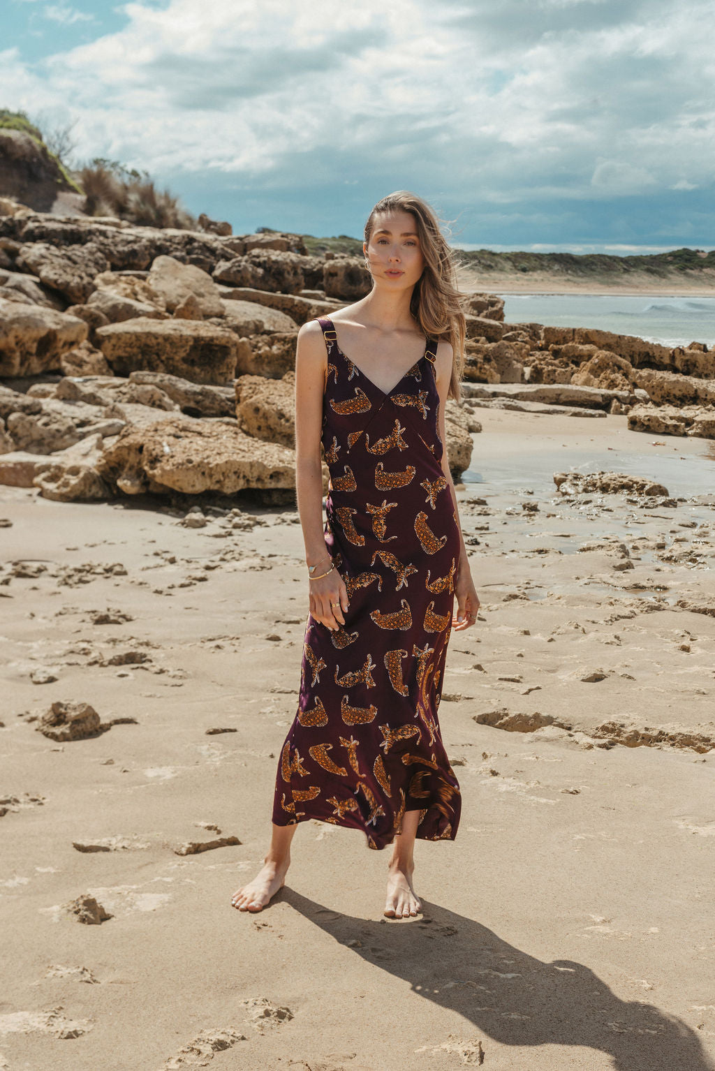 Crumpet Dress Merlot Jaguar