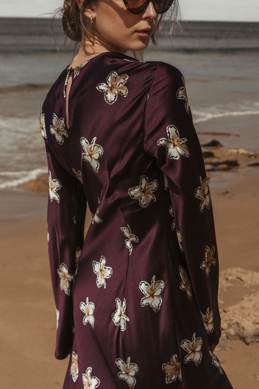Monument Dress Merlot Lillies