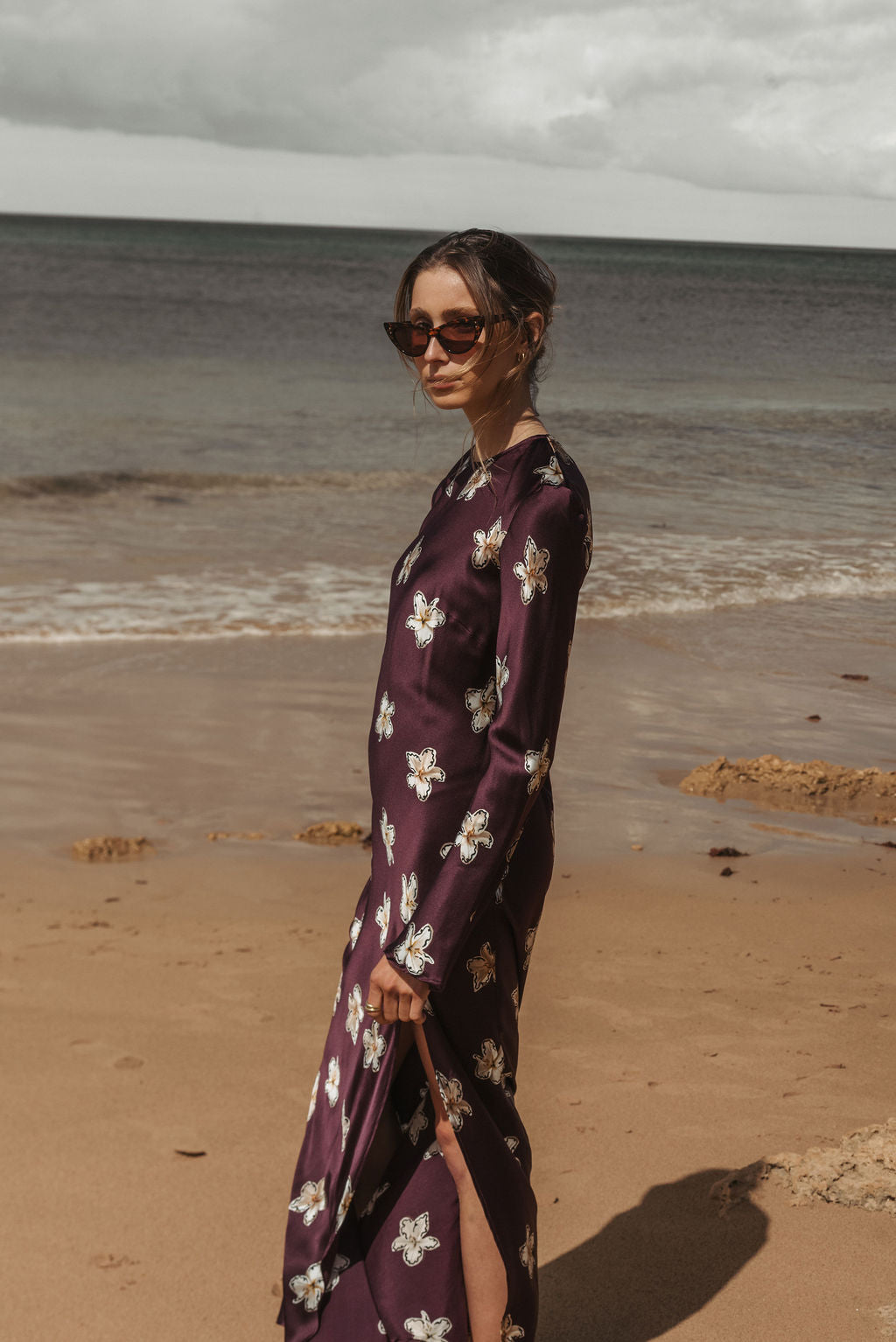 Monument Dress Merlot Lillies