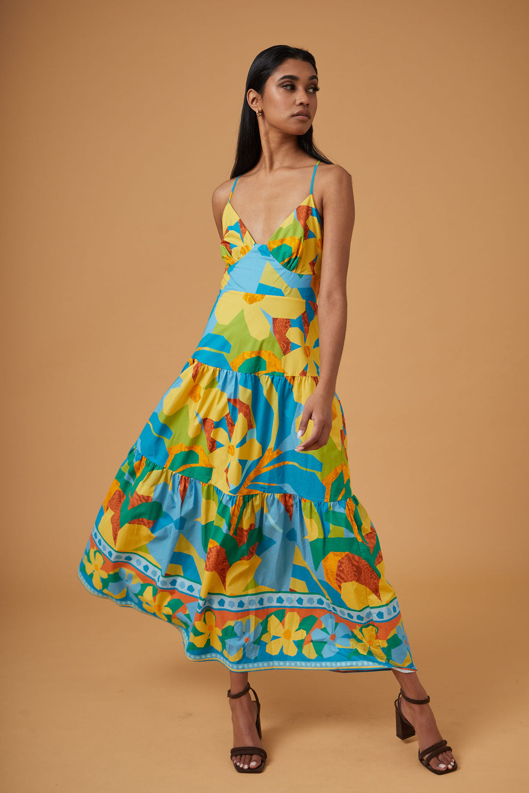 WATEGOES DRESS FLORAL ANIMAL