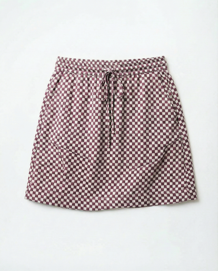 Capel Skirt Merlot Basketweave