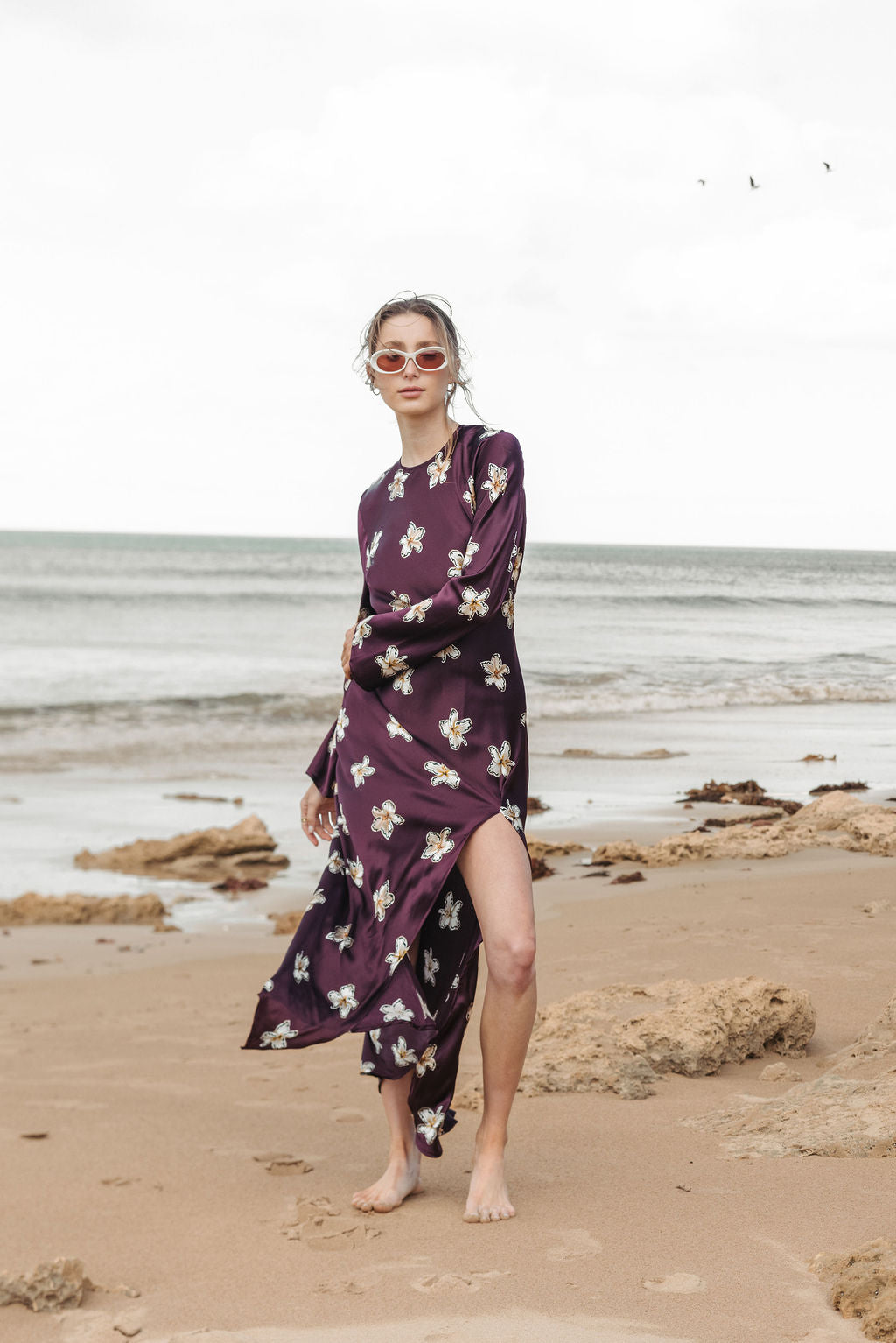 Monument Dress Merlot Lillies