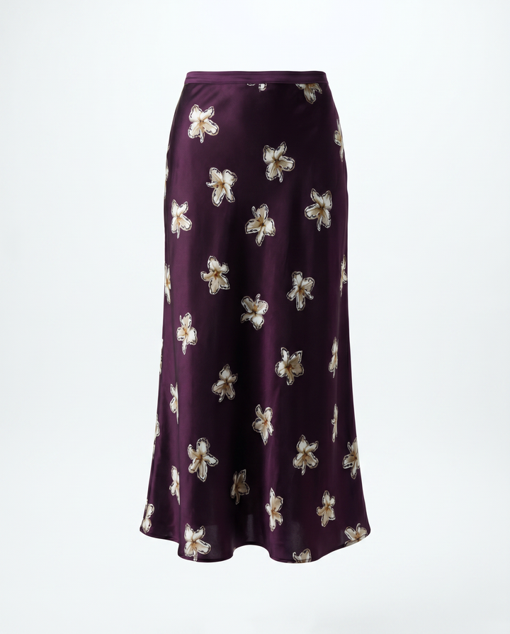 Tallow Skirt Merlot Lillies