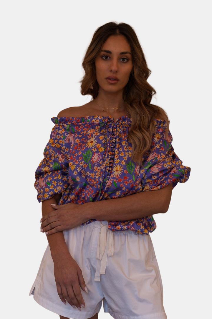 SHELLY TOP DITZY FLORAL