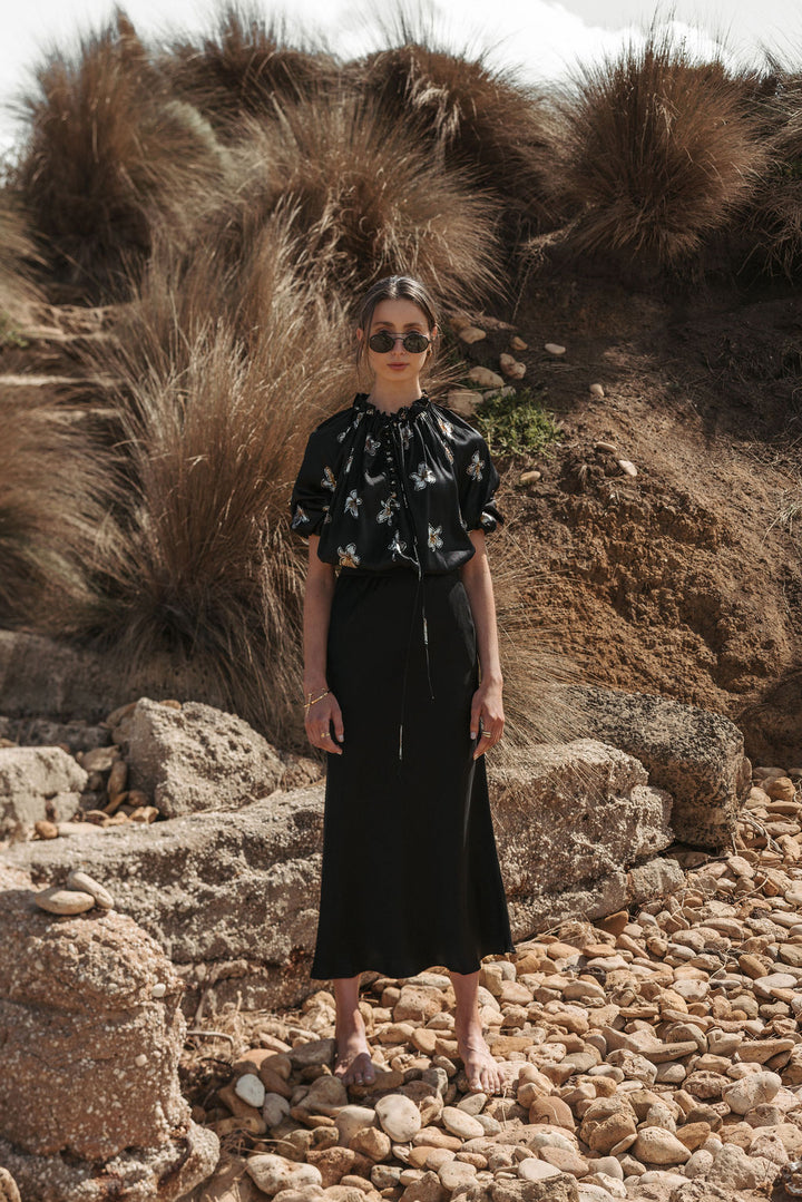 TALLOW SKIRT ROOK BLACK
