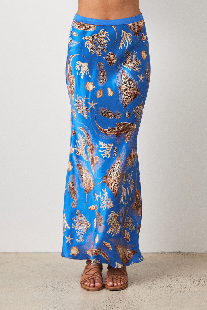 BOOMERANG SKIRT SEALIFE BLUE