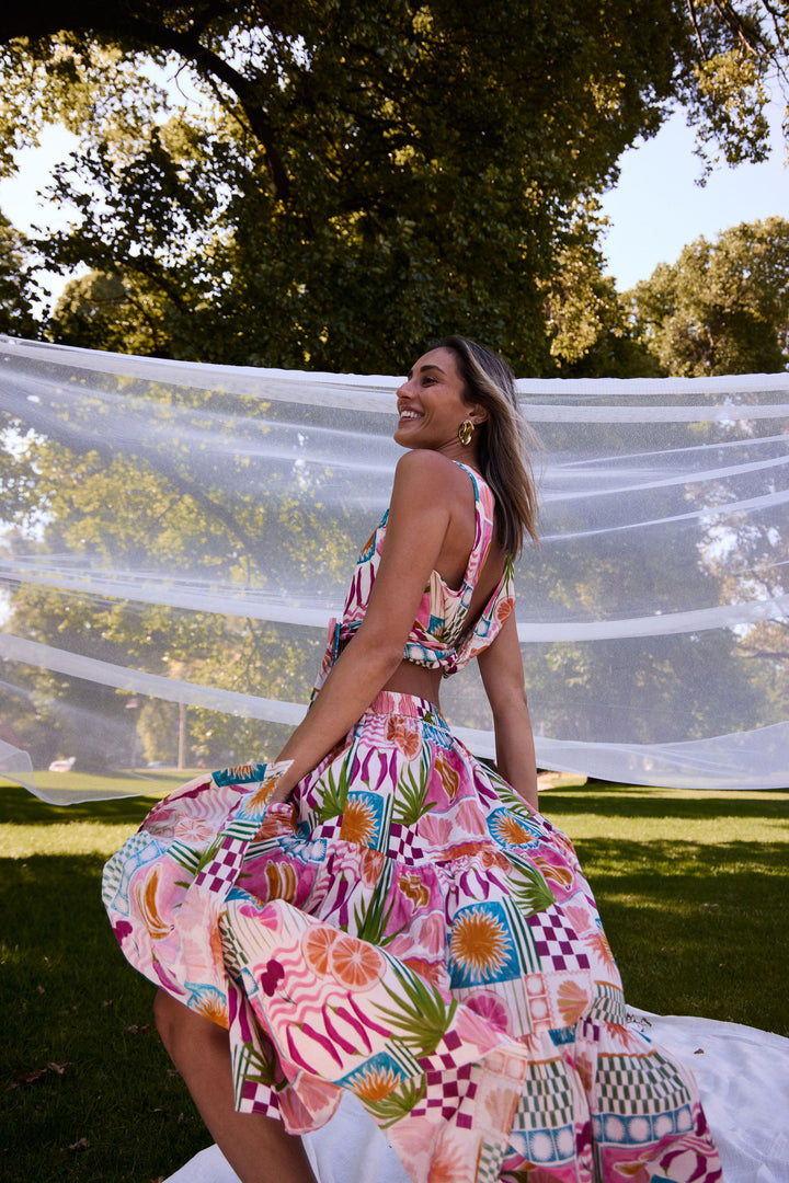 LILLI PILLI SKIRT PINK FIESTA
