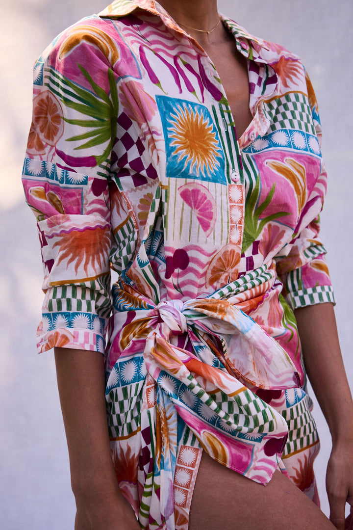 BAGGY SHIRT PINK FIESTA
