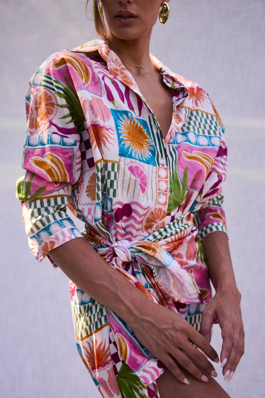 BAGGY SHIRT PINK FIESTA