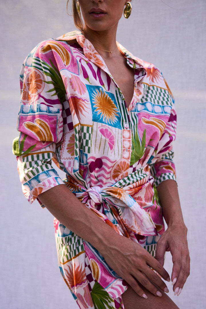 BAGGY SHIRT PINK FIESTA