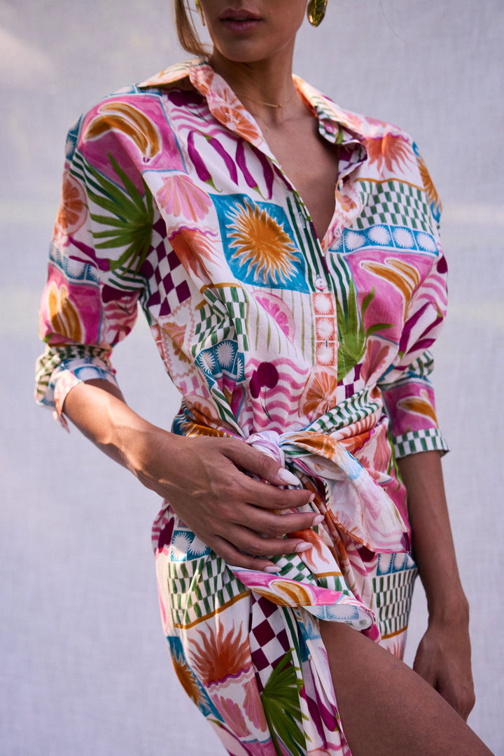 BAGGY SHIRT PINK FIESTA