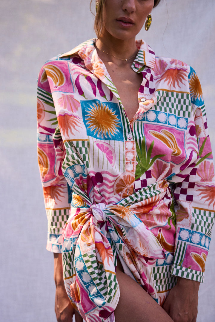 BAGGY SHIRT PINK FIESTA