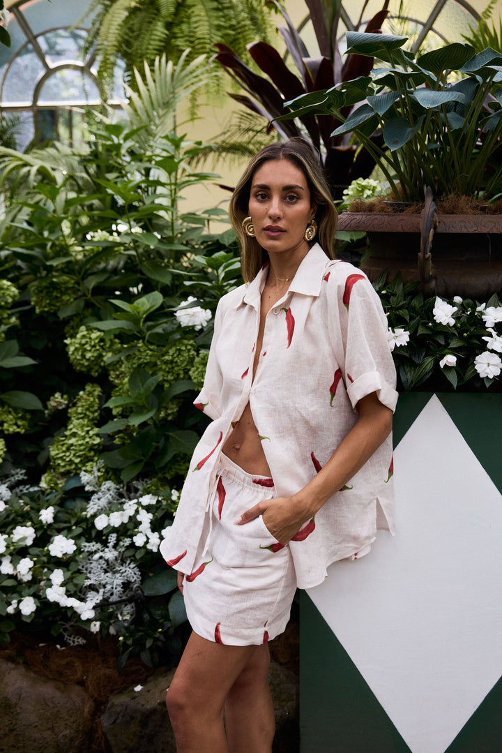 COWES SHIRT CHILLI PRINT