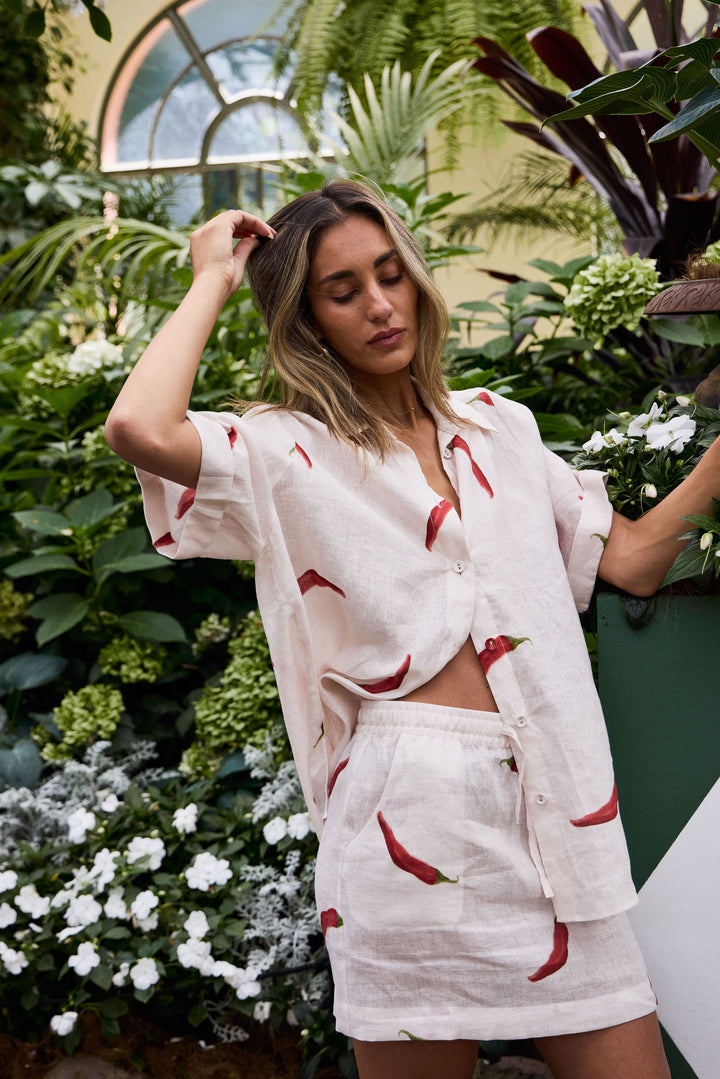 COWES SHIRT CHILLI PRINT