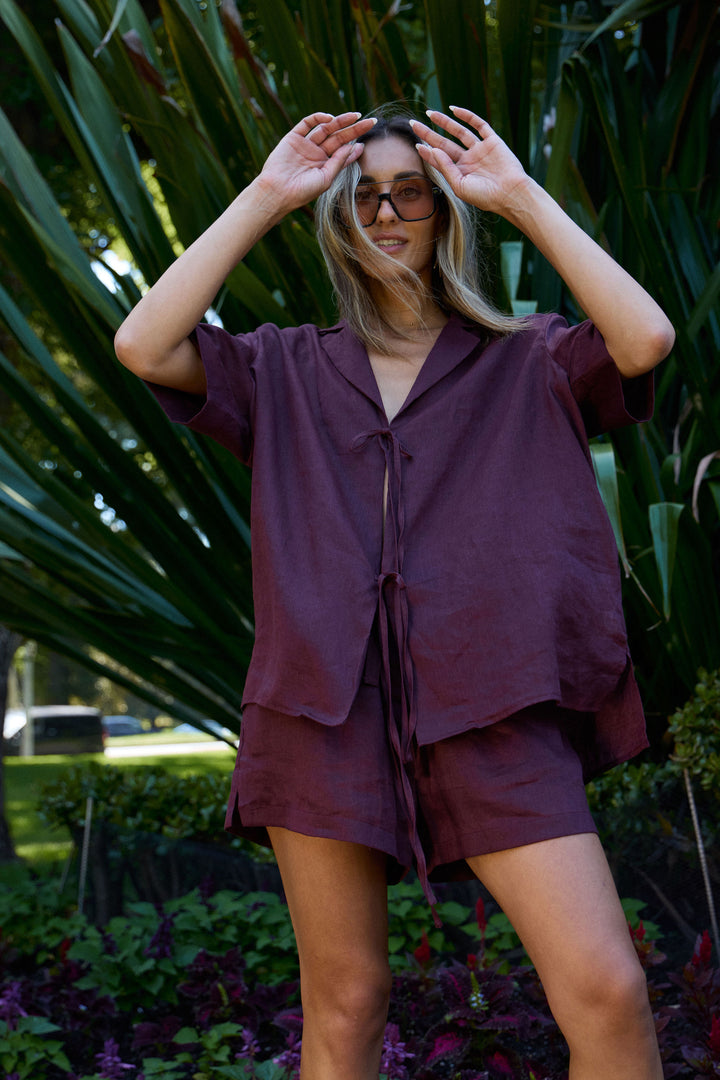 TEATREE SHORT MAROON