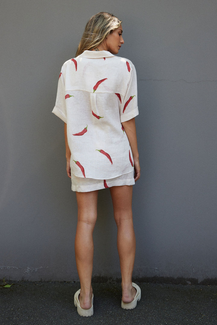 COWES SHIRT CHILLI PRINT
