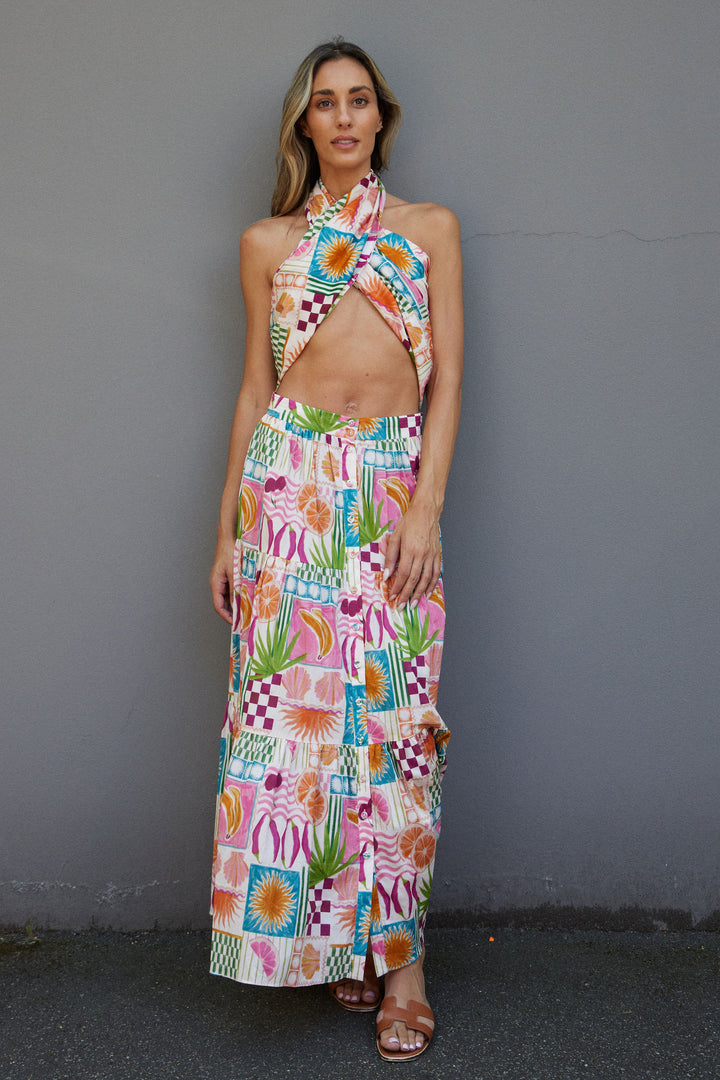 LILLI PILLI SKIRT PINK FIESTA