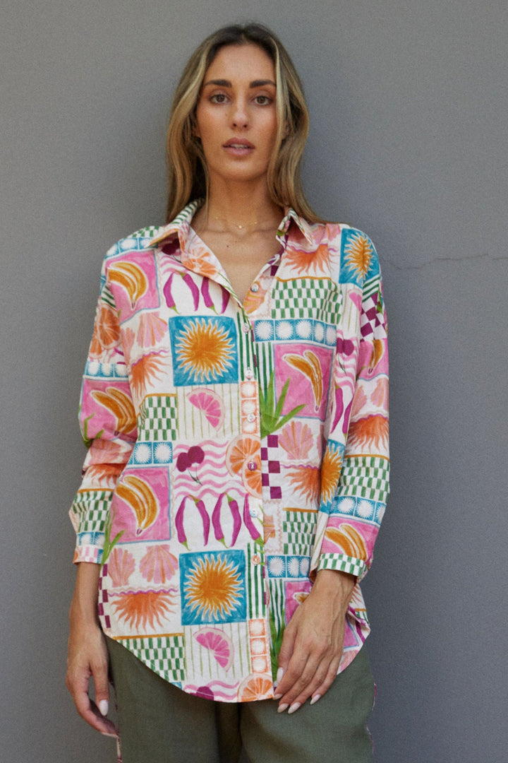 BAGGY SHIRT PINK FIESTA