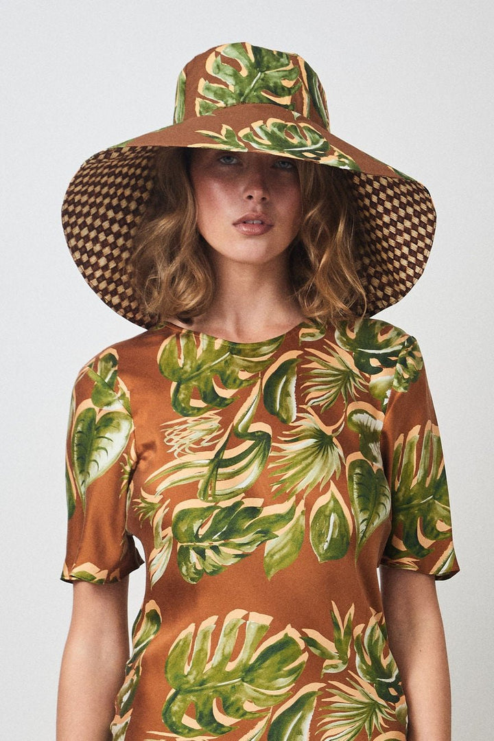 BLOOM HAT MONSTERA OLIVE