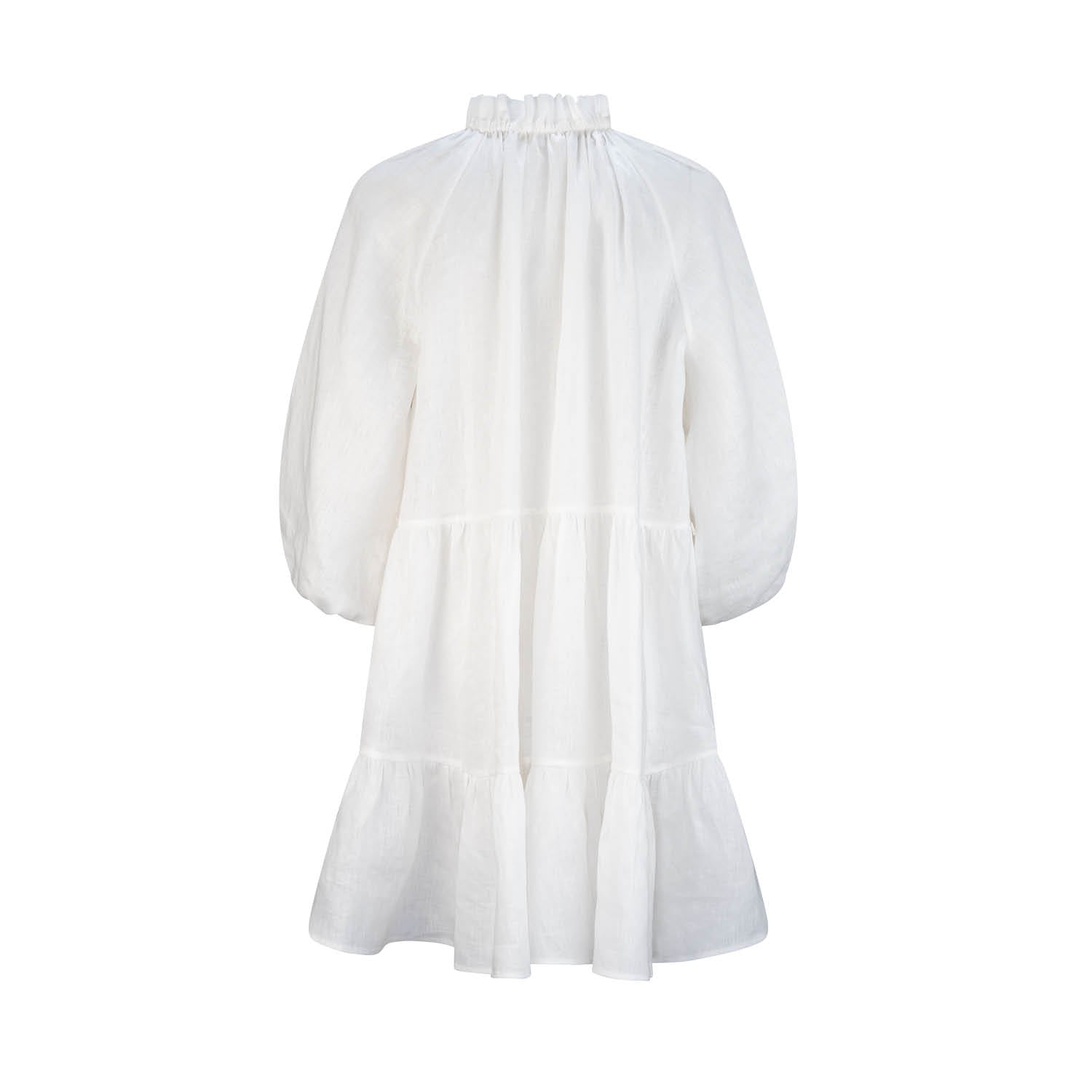 PEBBLY DRESS CRISP WHITE