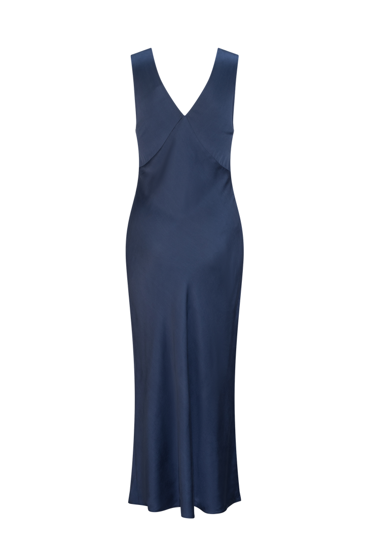 TIBIR DRESS NAVY MOON